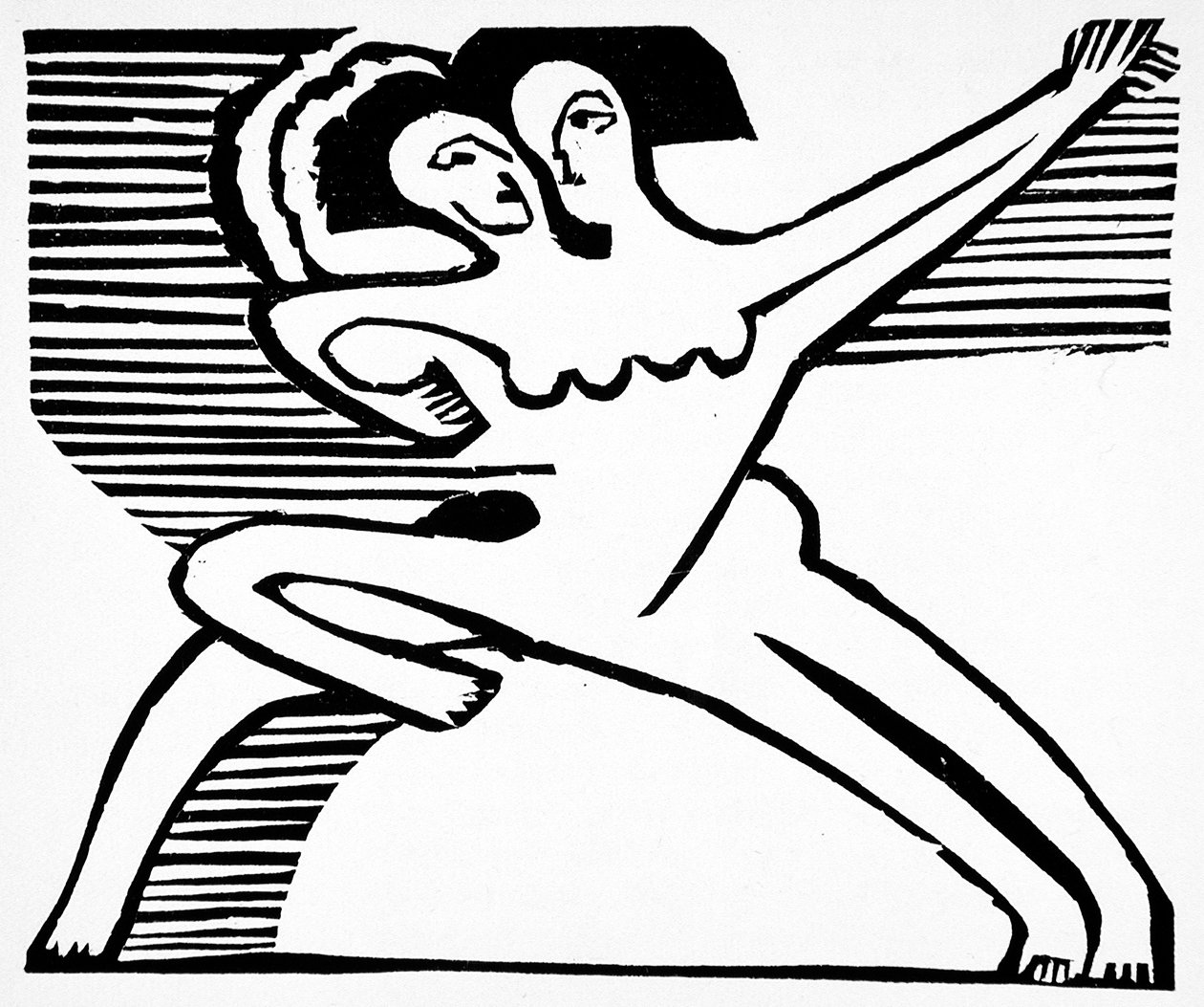 راقصان ، 1932 بواسطة إرنست لودفيج كيرشنر