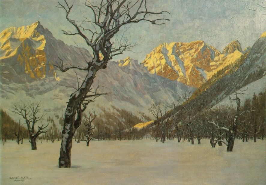 صباح مارس في Karwendel ، Groer Ahornboden بواسطة مكان جاد