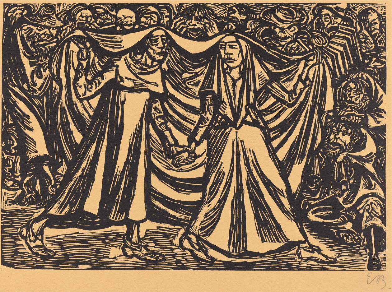 رقصة الموت 2 ، 1921. بواسطة إرنست بارلاخ
