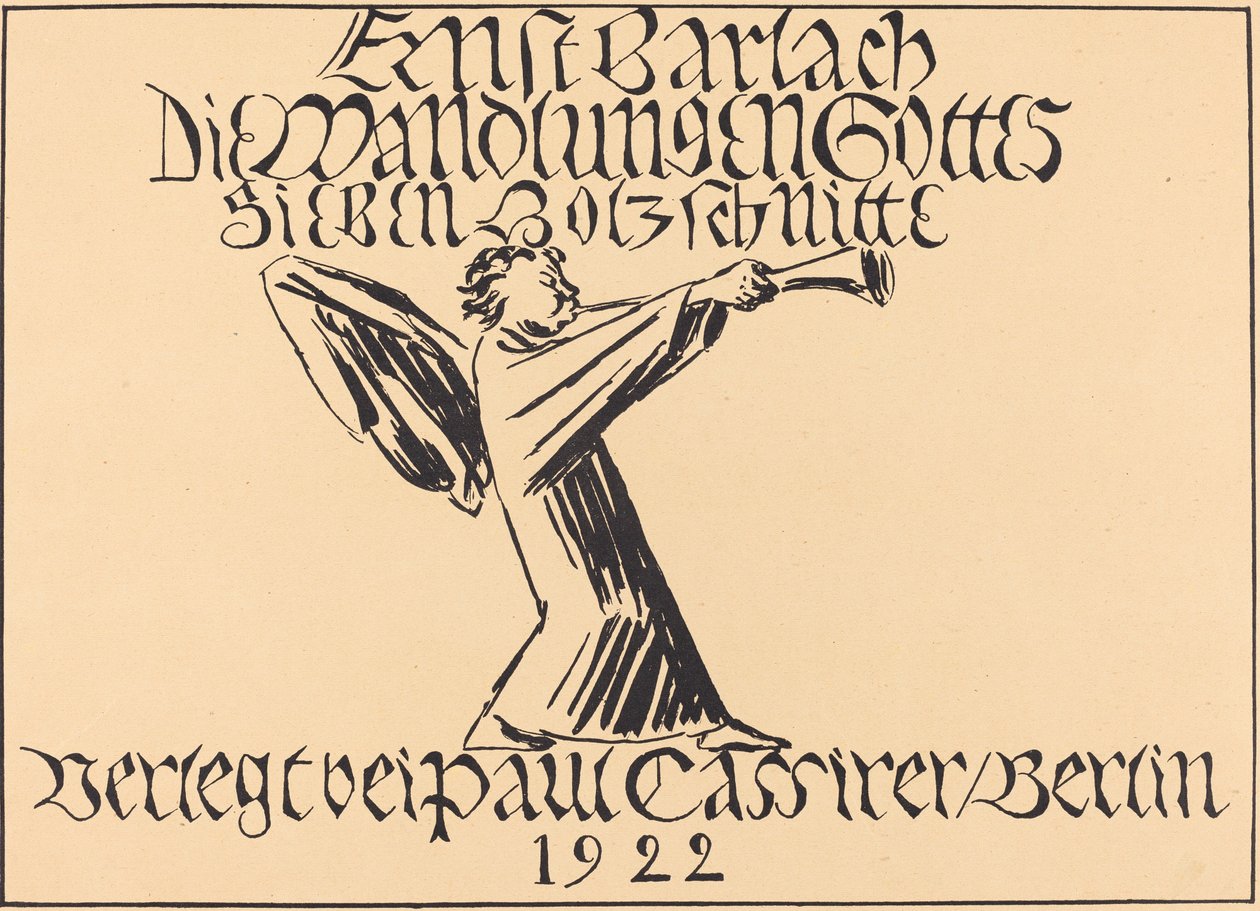 صفحة العنوان ، ربما 1920. بواسطة إرنست بارلاخ