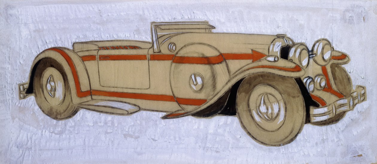 رسم توضيحي يظهر ديلاج عام 1924 مع العمل الفني من قبل Letourneur et Marchand بواسطة إرنست جيرمان درايدن