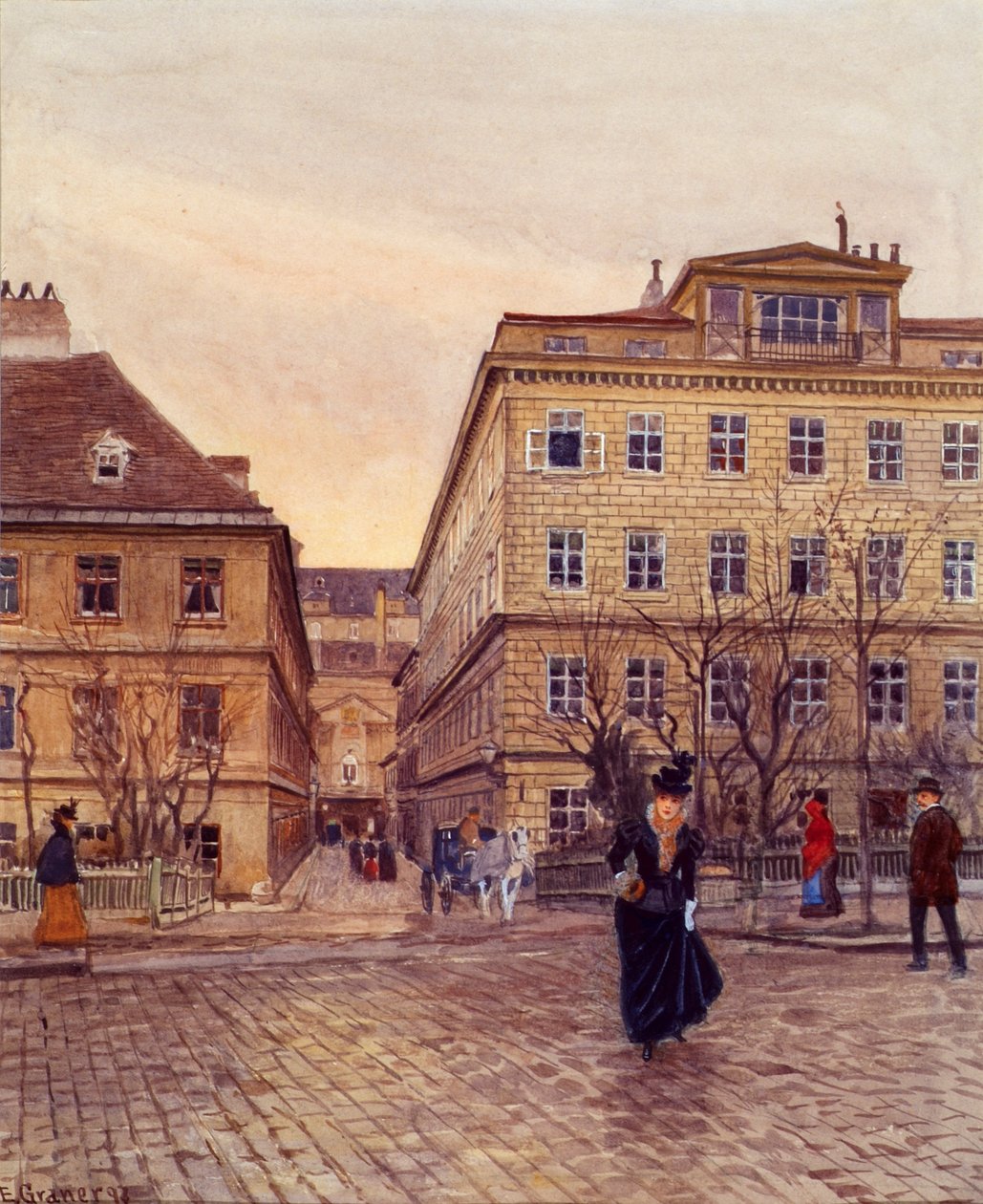 The Getreidemarkt و Papagenogasse في فيينا بواسطة إرنست جرانر