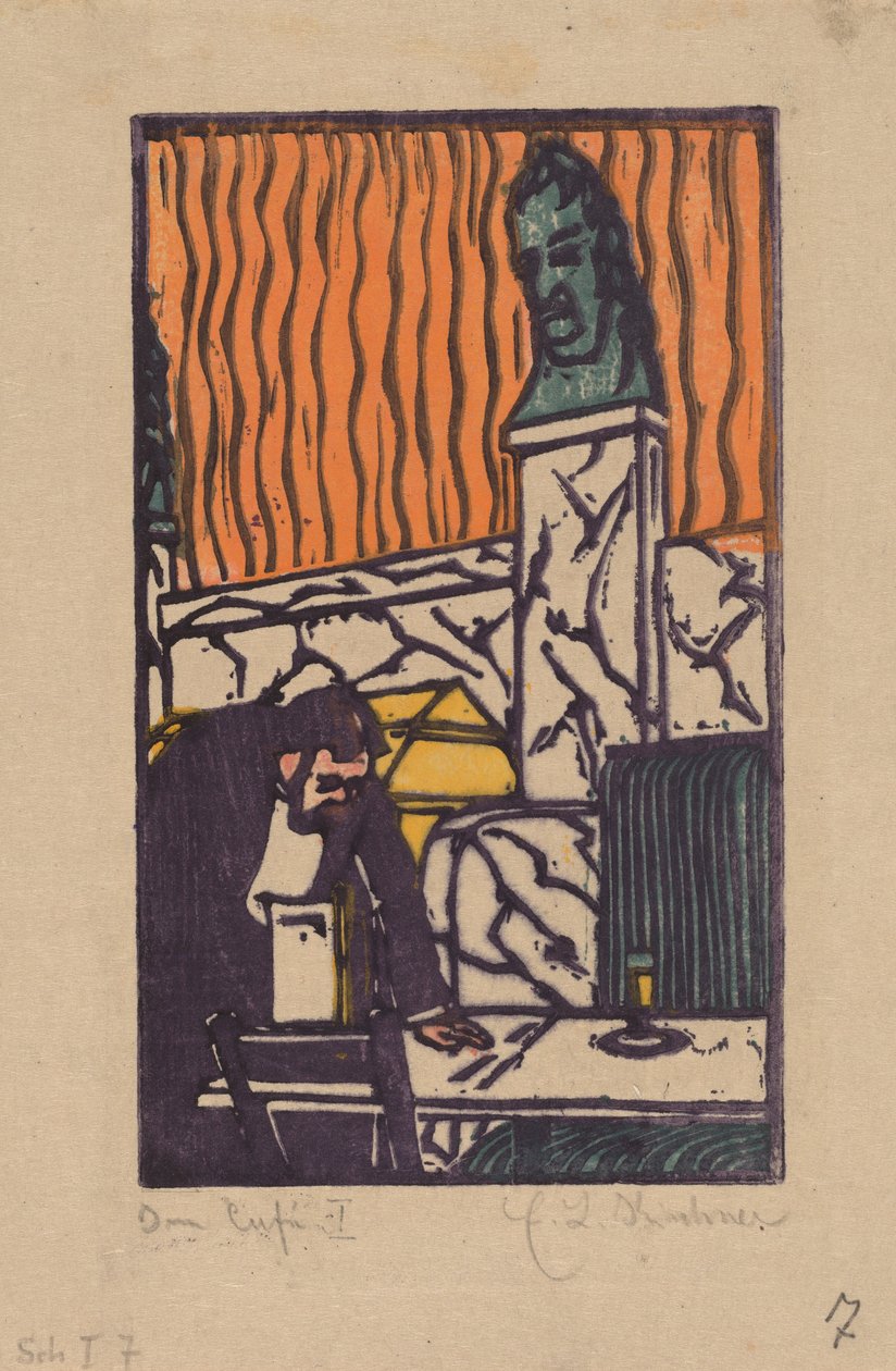 رئيس النادل في المقهى ، 1904. بواسطة إرنست لودفيج كيرشنر