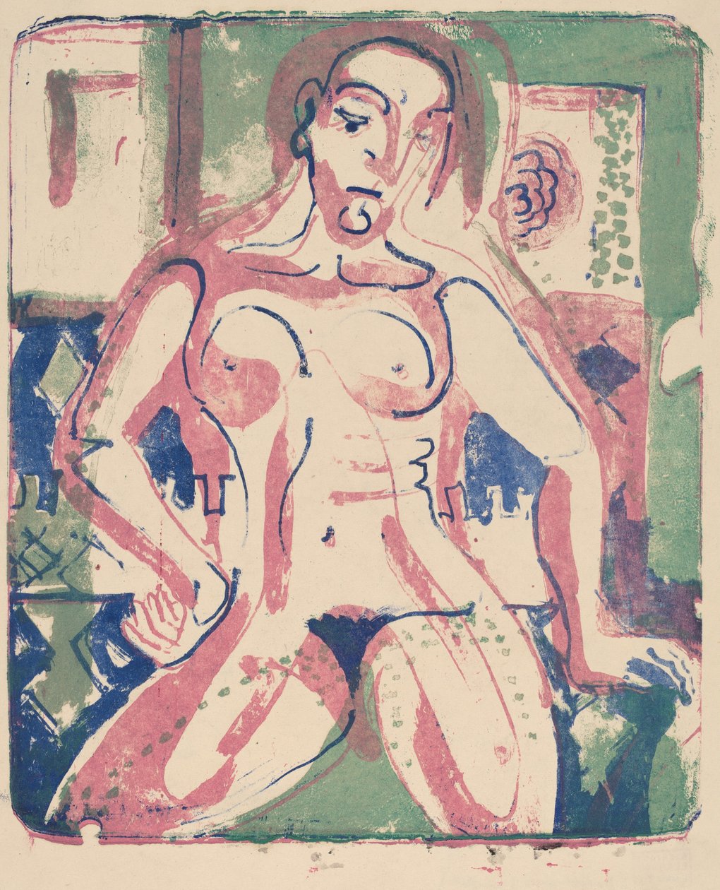 امرأة عارية ، 1927. بواسطة إرنست لودفيج كيرشنر
