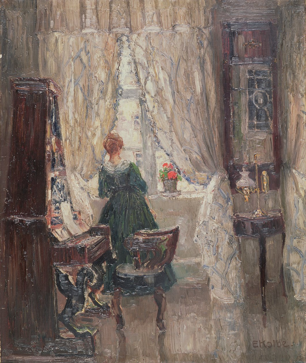 في الصالون ، ج .1910 بواسطة إرنست كولبي