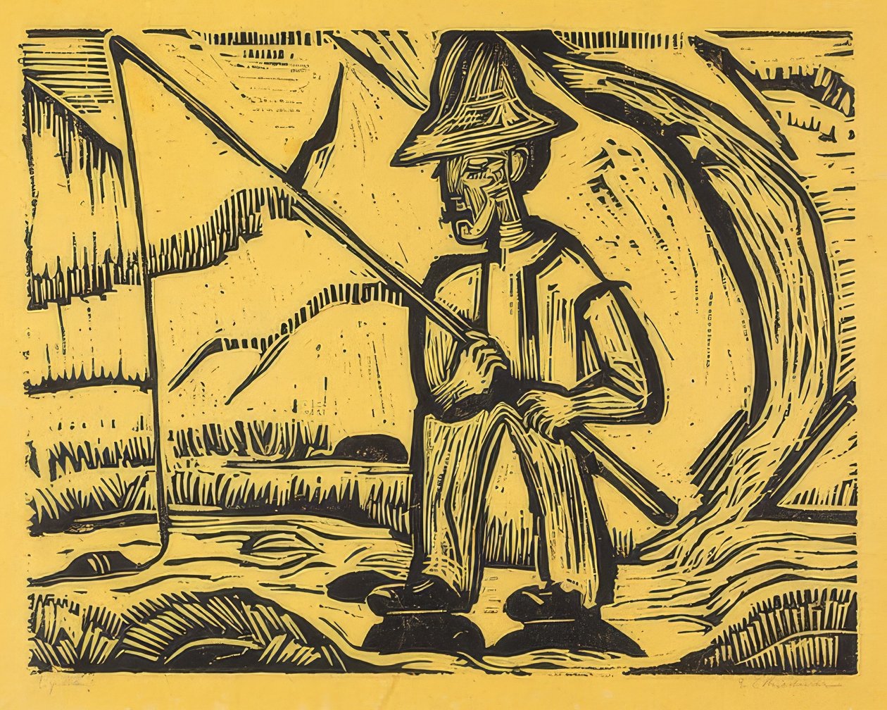 الصياد. 1923 بواسطة إرنست لودفيج كيرشنر