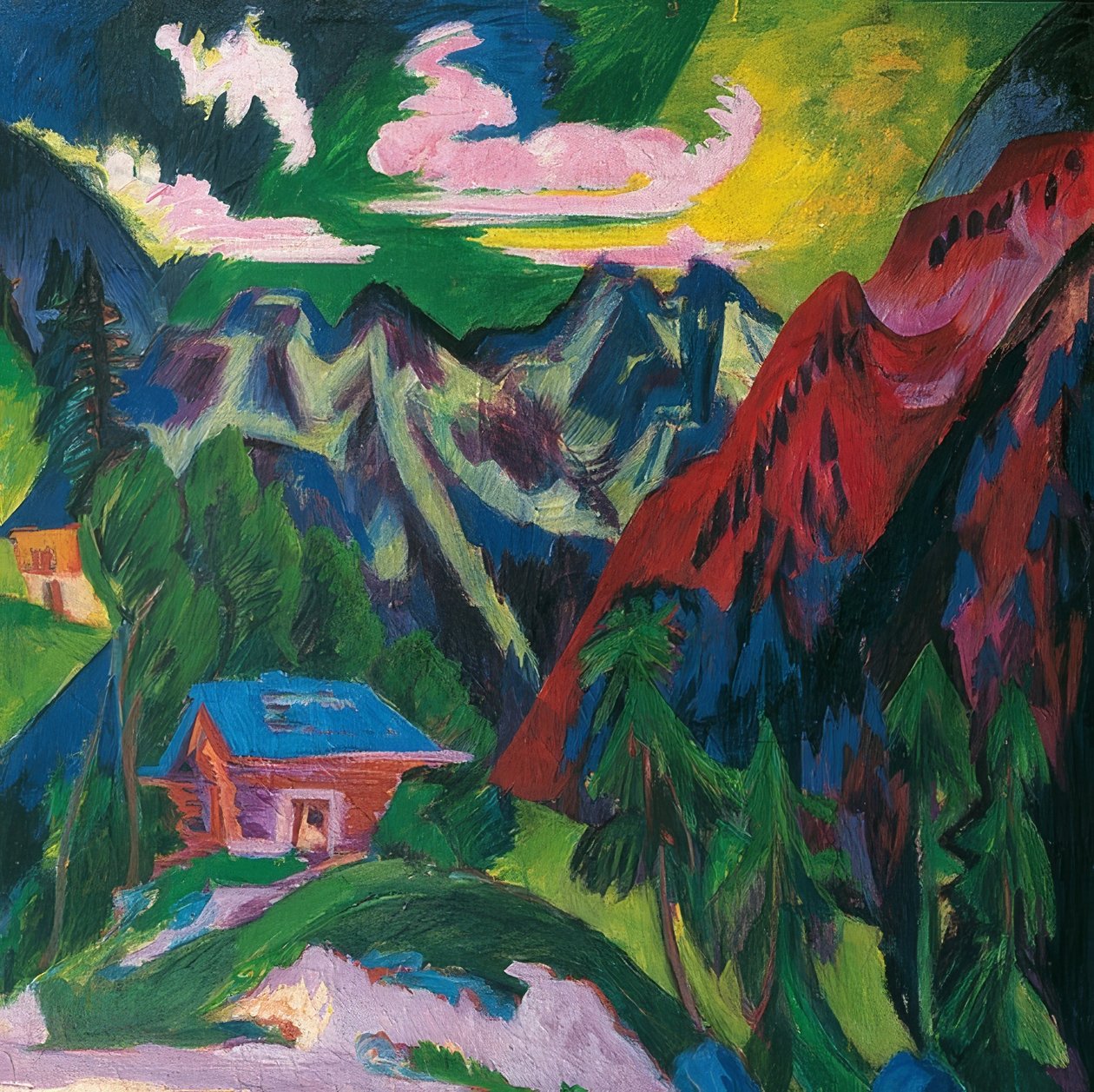 جبال كلوسترز. حوالي عام 1923 بواسطة إرنست لودفيج كيرشنر