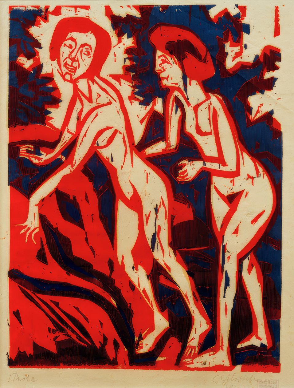 ELKirchner ، Bathers بواسطة إرنست لودفيج كيرشنر