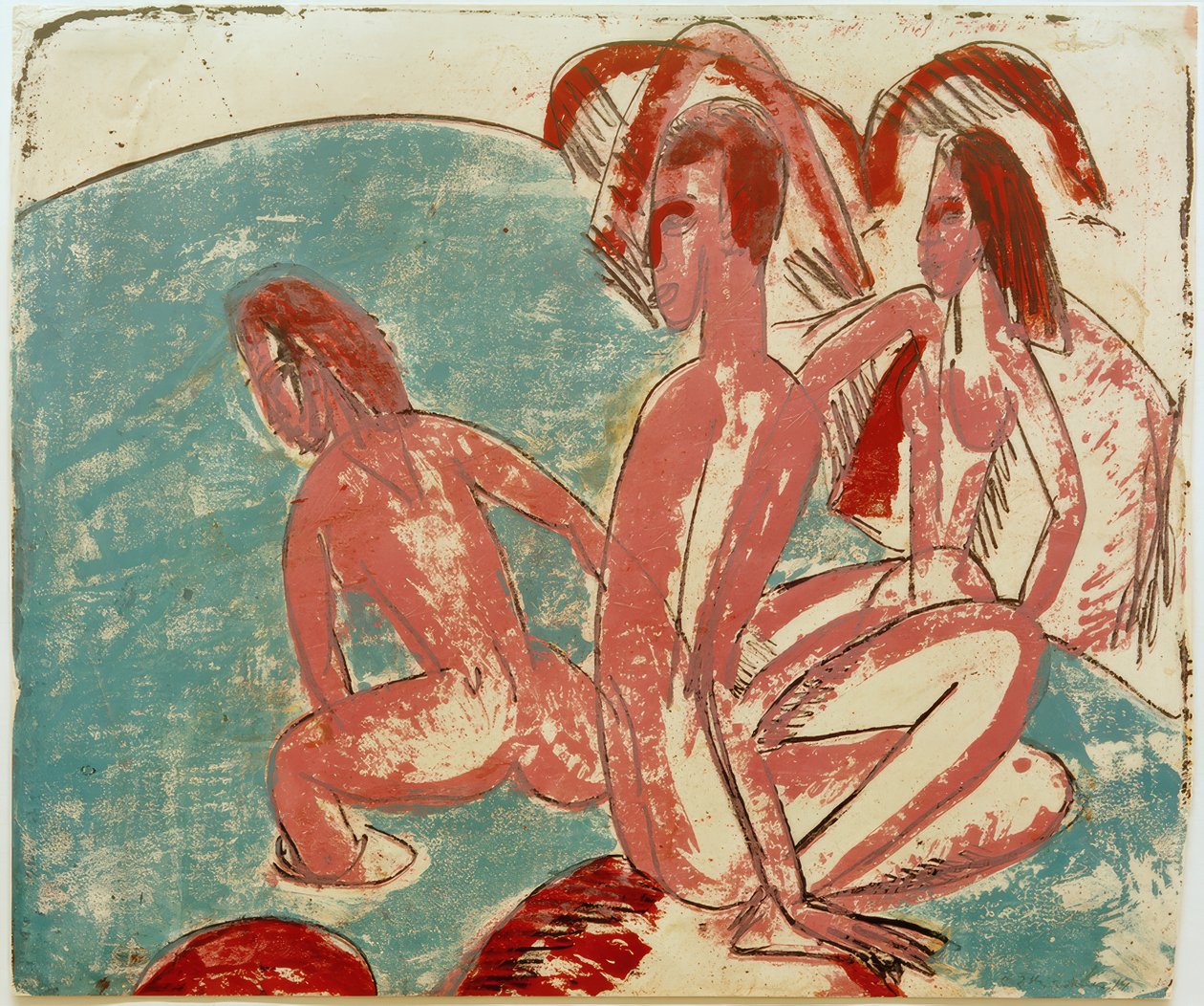 ELKirchner ، ثلاث حمامات على الأحجار بواسطة إرنست لودفيج كيرشنر