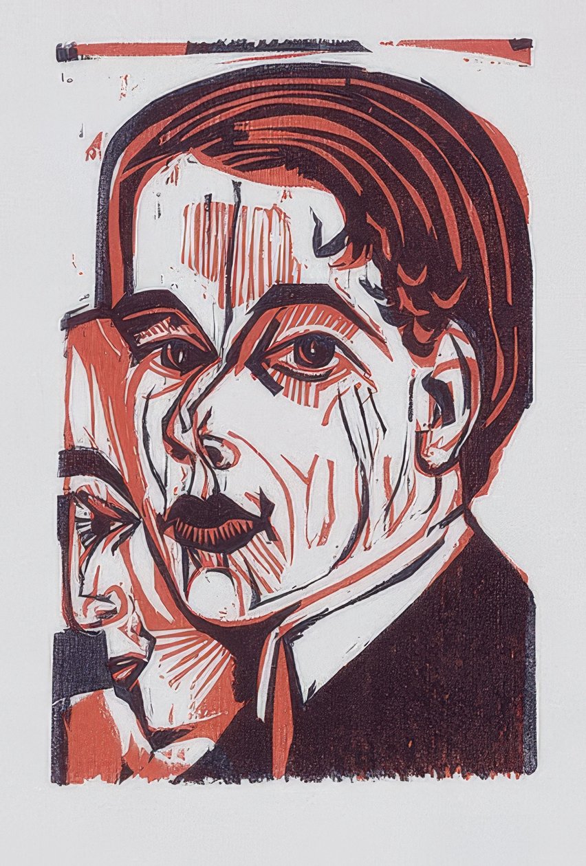 رأس ذكر (صورة ذاتية). 1926 بواسطة إرنست لودفيج كيرشنر