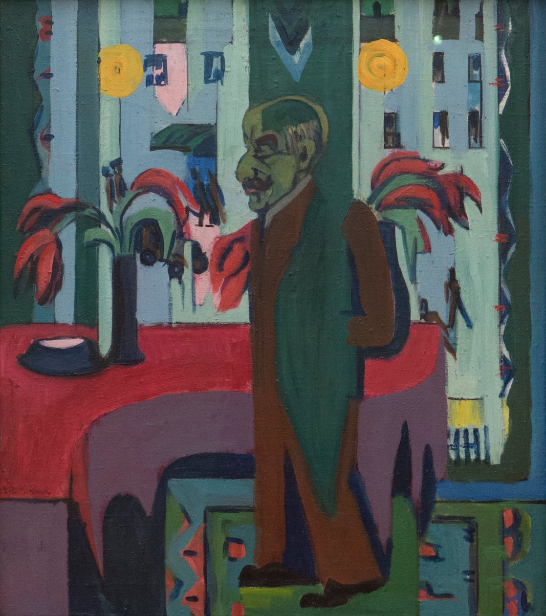 ماكس ليبرمان في مرسمه ، 1926-1928. بواسطة إرنست لودفيج كيرشنر