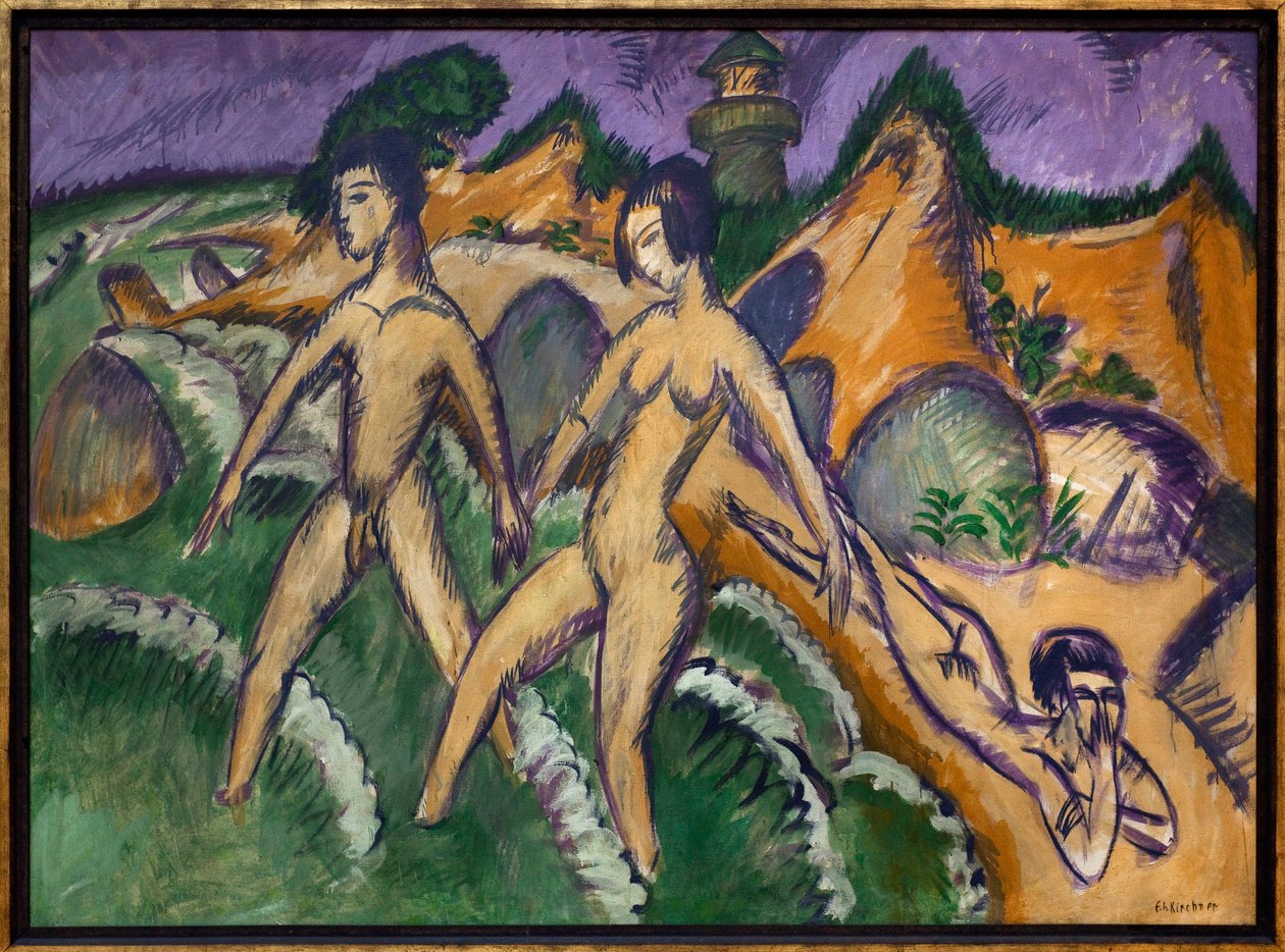 فوق البحر. لوحة رسمها إرنست لودفيج كيرشنر (1880-1938) ، زيت على قماش بواسطة إرنست لودفيج كيرشنر