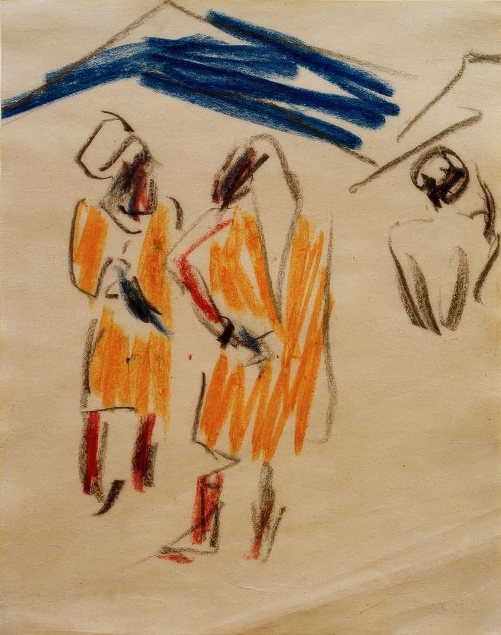 رسم مغربيين بواسطة إرنست لودفيج كيرشنر