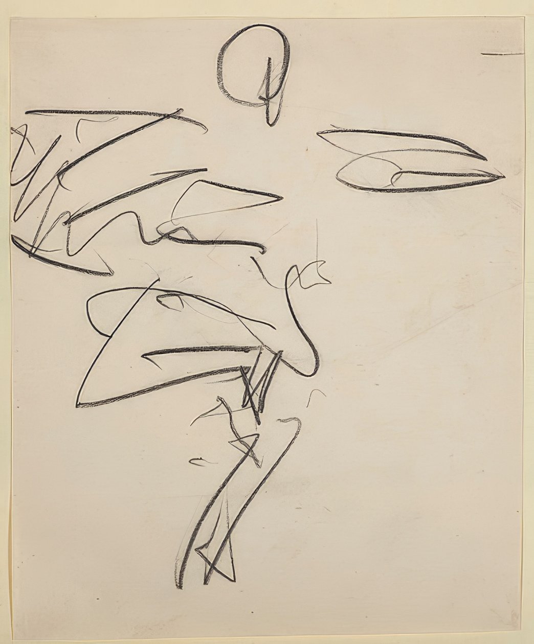 راقصة. 1910-11 رسم كروكي Folkwang Bl. 25 بواسطة إرنست لودفيج كيرشنر