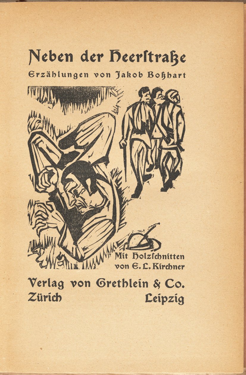 Jakob Bosshart: Neben der Heerstrasse (Jakob Bosshart: بالقرب من الشارع الرئيسي) بواسطة إرنست لودفيج كيرشنر وجاكوب بوسهارت