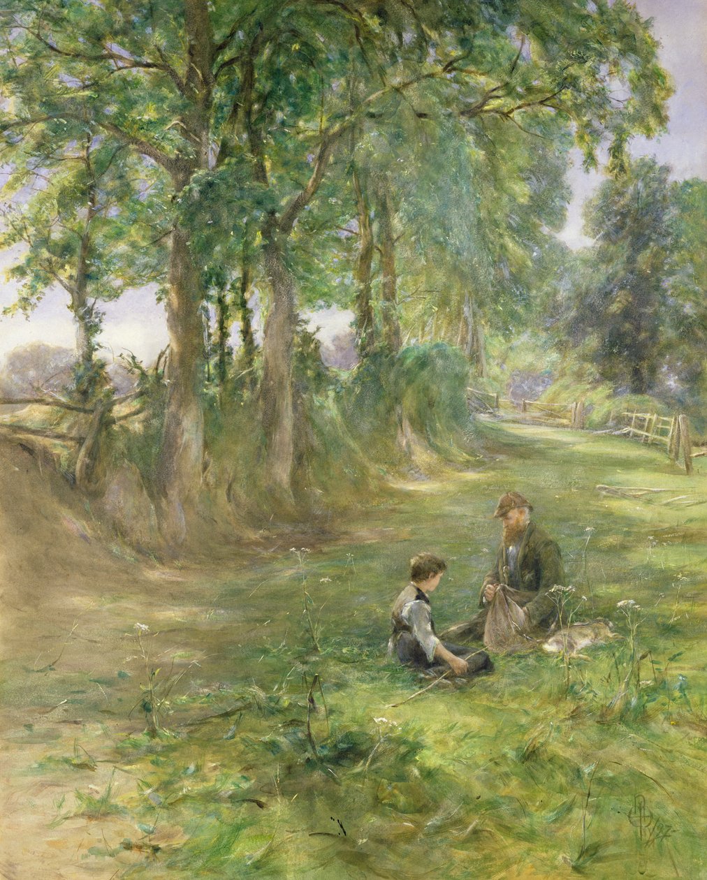 راحة Gamekeepers ، 1897 (مرحاض) بواسطة إرسكين إي نيكول