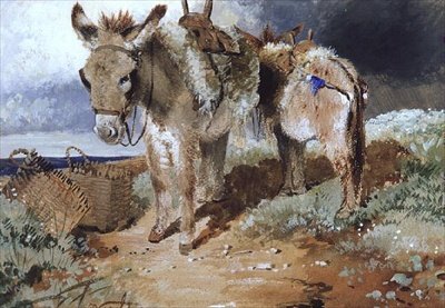 الحمير ، 1855 بواسطة إرسكين نيكول