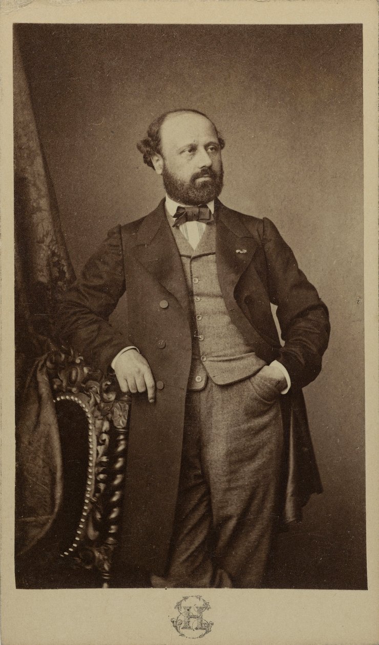 صورة للمؤلف فرانسوا بازين 1816-1878 ، حوالي 1760. بواسطة اروين هانفستاينجل