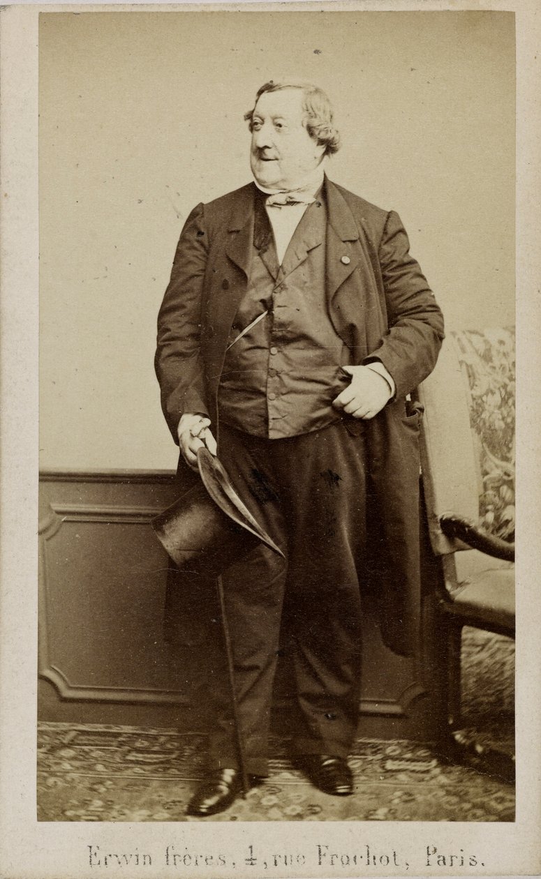 صورة للمؤلف جيوشينو أنطونيو روسيني 1792-1868 ، أوائل ستينيات القرن التاسع عشر. بواسطة اروين هانفستاينجل
