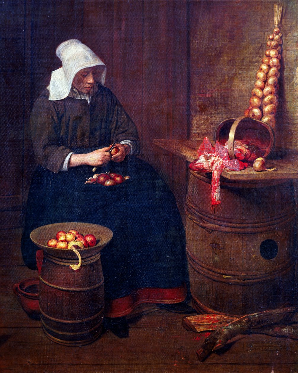 مقشرة التفاح ، بواسطة Esaias Boursse (1631-1672) بواسطة Esaias Boursse