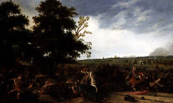 قتال مشاة الفرسان ، 1630 بواسطة Esaias van de Velde