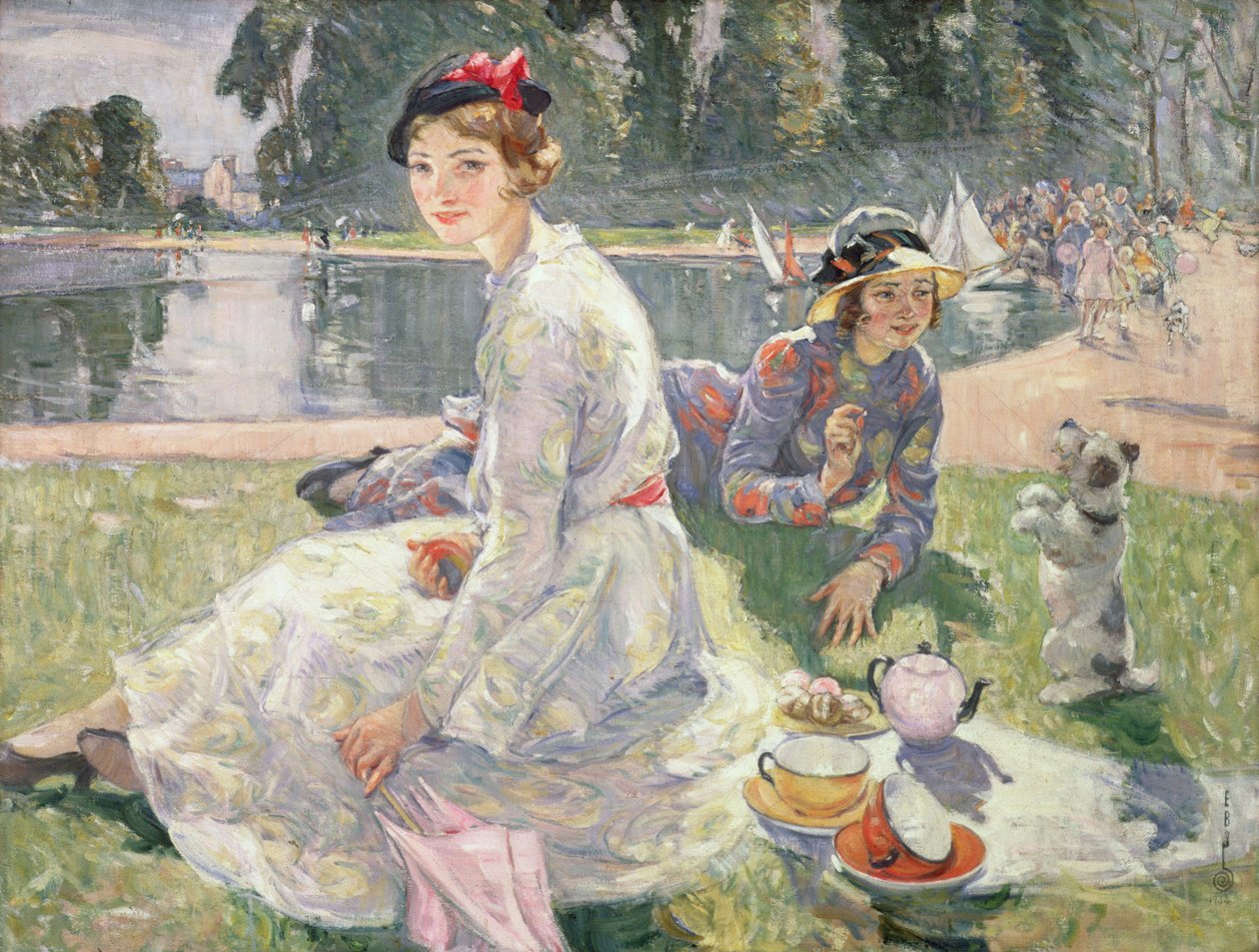 The Round Pond ، حدائق كنسينغتون ، 1934 بواسطة إستر بورو جونسون