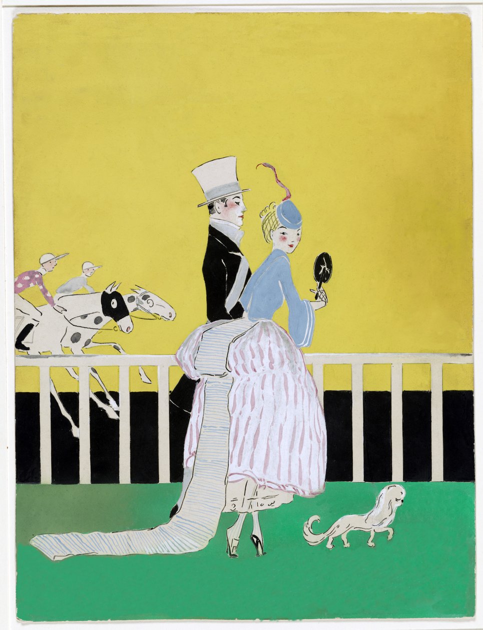 في السباقات ، Vanity Fair Cover ، أغسطس 1916 ، حانة. ج .1916 بواسطة إثيل ماكليلان بلامر