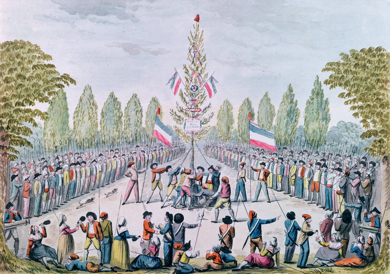 غرس شجرة الحرية خلال الثورة ، ج 1792 بواسطة إتيان بيريكور