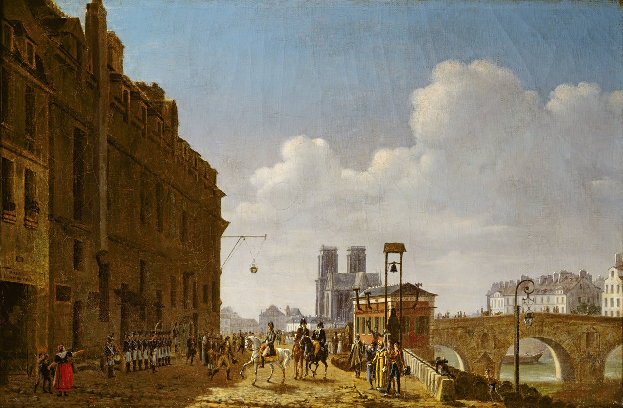 يزور الإمبراطور نابليون سوق eau-de-vie في Quai Bercy في 8 فبراير 1811 ، 1811 بواسطة إتيان بوحوت