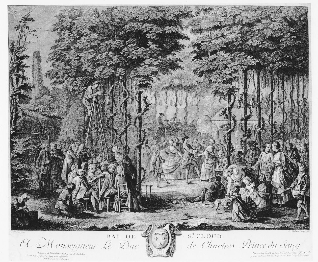 الكرة في Parc de Saint-Cloud ، 1760 بواسطة 