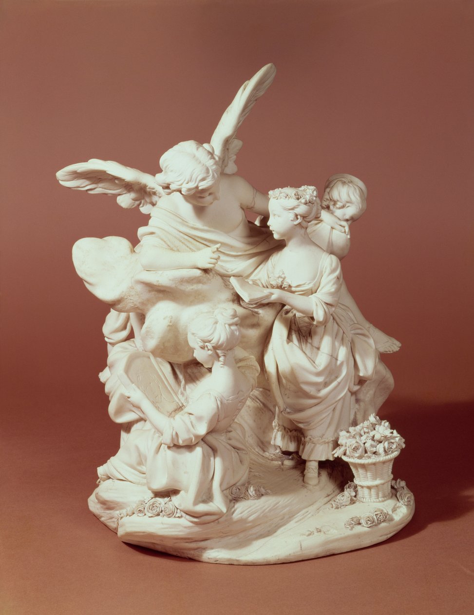 تعليم الحب ، مجموعة Sevres ، بعد Boucher ، 1763 (الخزف) بواسطة إتيان موريس فالكونيت