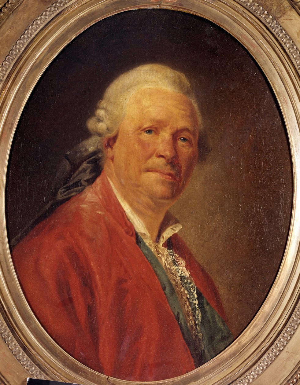 صورة ريتر كريستوف ويليبالد فون غلوك (1714-1787) لوحة الملحن الألماني إيتيان أوبري (1745-1781) القرن الثامن عشر. قاتمة. 0.62x0.52 م. بواسطة إتيان أوبري