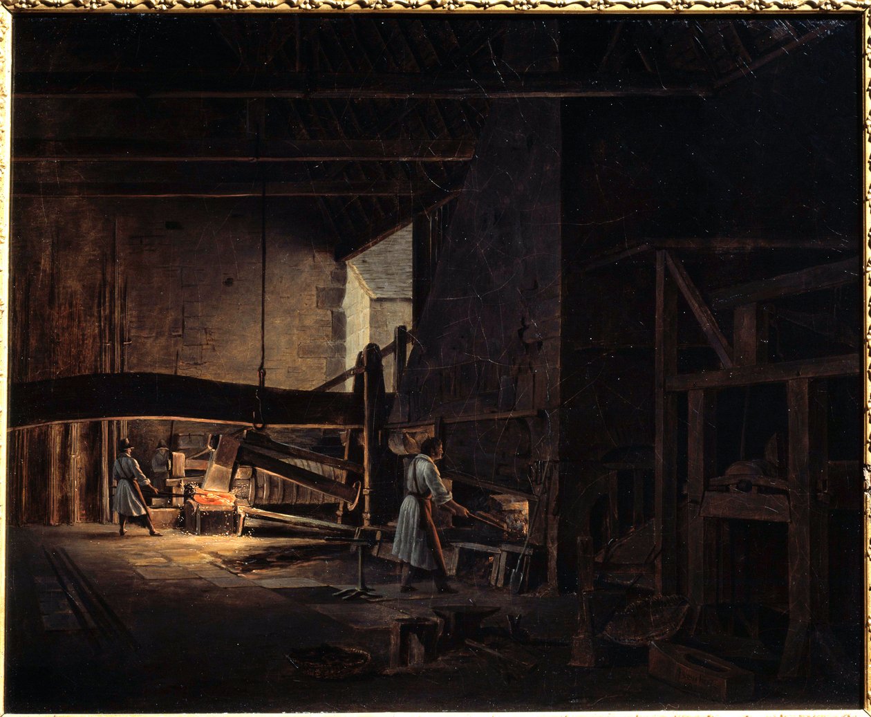 تزوير في Chatillon sur Seine (Chatillon-sur-Seine) لوحة من قبل Etienne Bouhot (1780-1862) 1823 Montbard ، Musee des Forges de Breffan بواسطة إتيان بوحوت