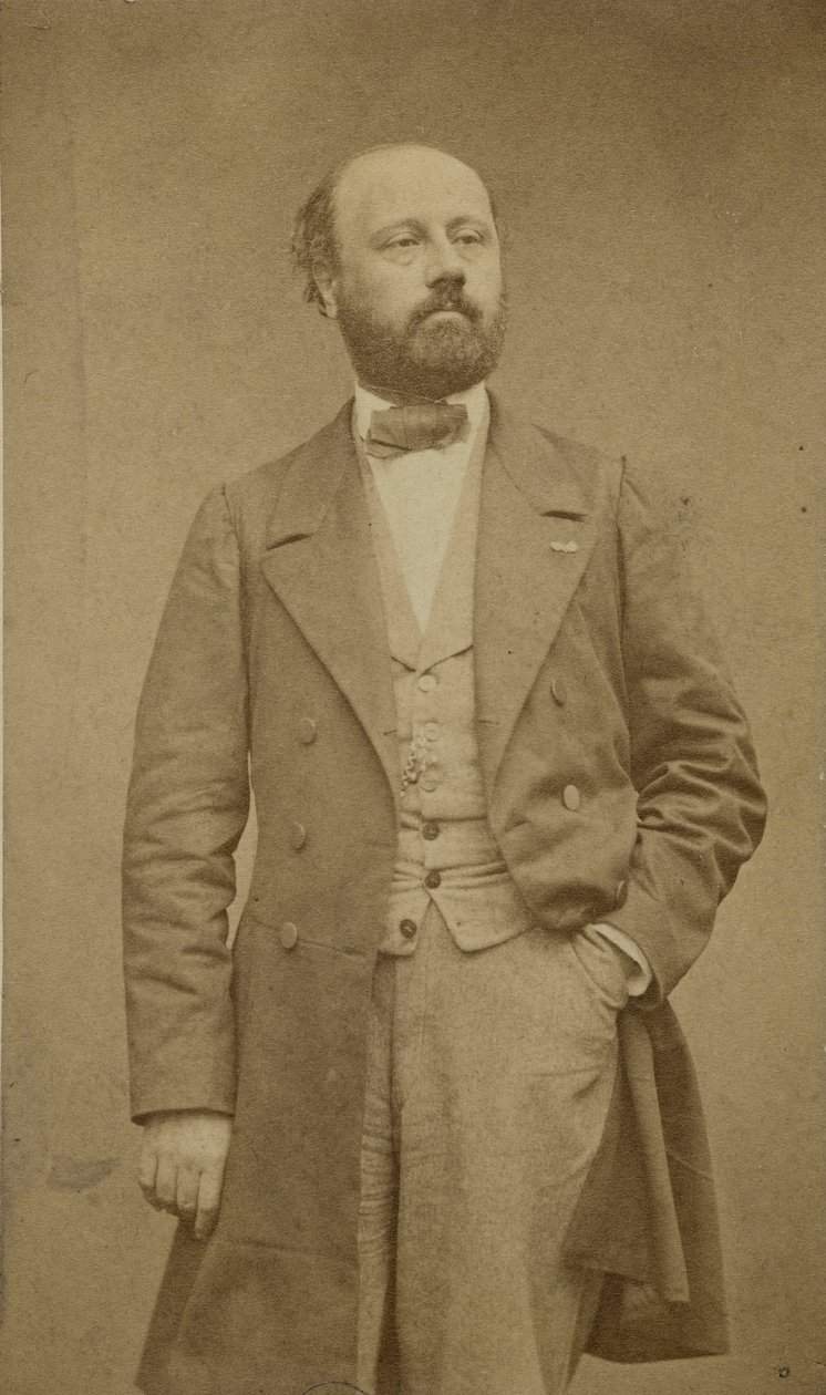 صورة للمؤلف فرانسوا بازين 1816-1878 ، حوالي 1760. بواسطة إتيان كارات