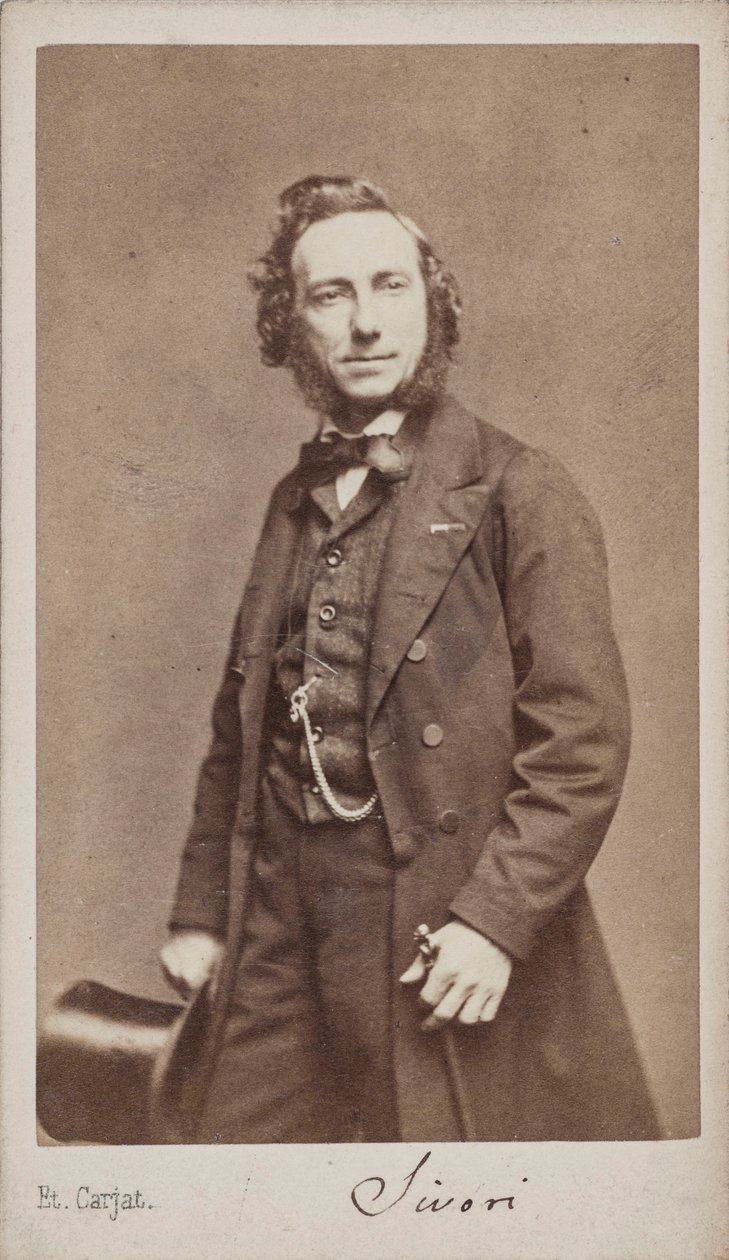صورة لعازف الكمان والملحن كاميلو سيفوري 1815-1894. بواسطة إتيان كارات