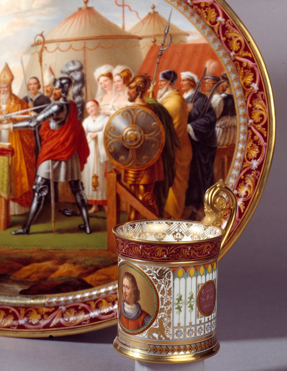 كوب تقديم الشوكولاتة. أدركها إتيان تشارلز ليجواي (1762-1846) بواسطة إتيان تشارلز ليجواي