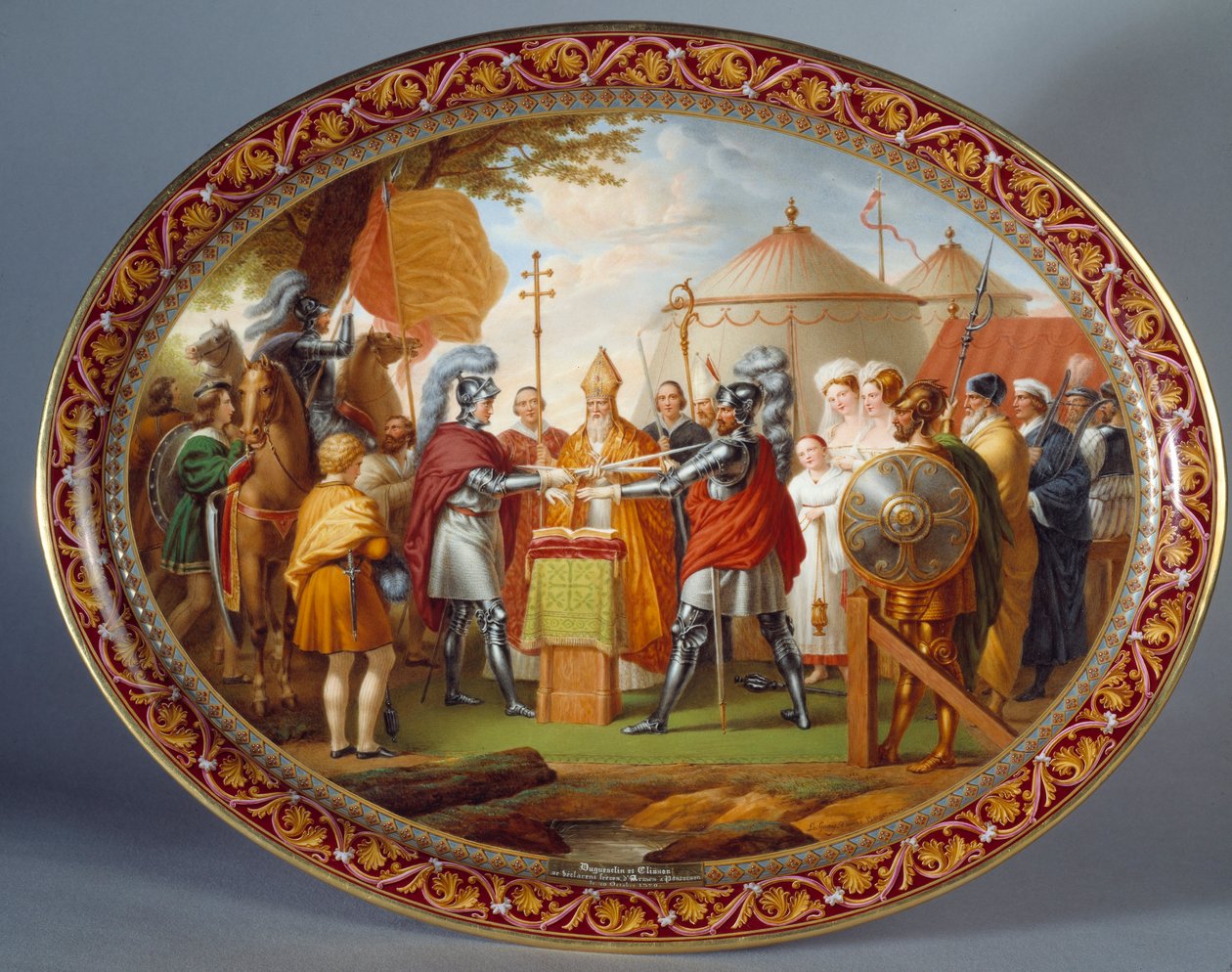 Chocolate serving tray. Etienne Charles Leguay (1762-1846) بواسطة إتيان تشارلز ليجواي