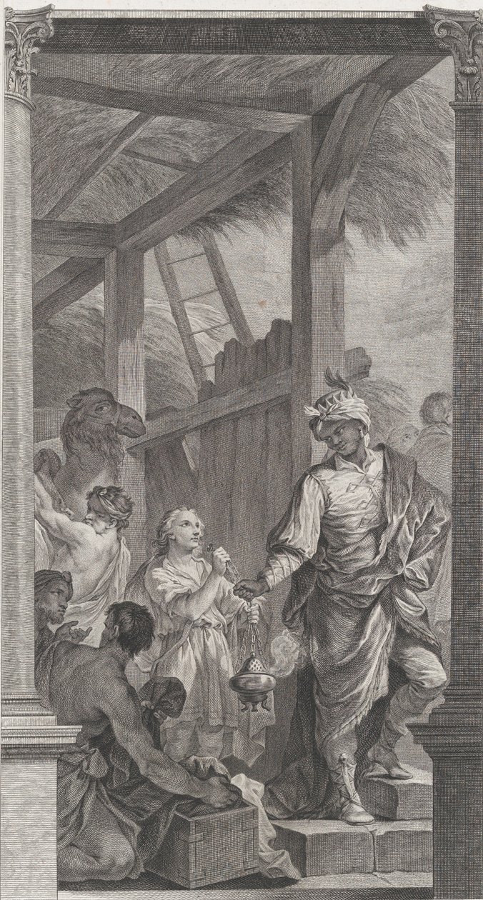 كنيسة اللقطاء في باريس: جناح Le Roi mage Balthazar et sa 1752. بواسطة إتيان فيسارد