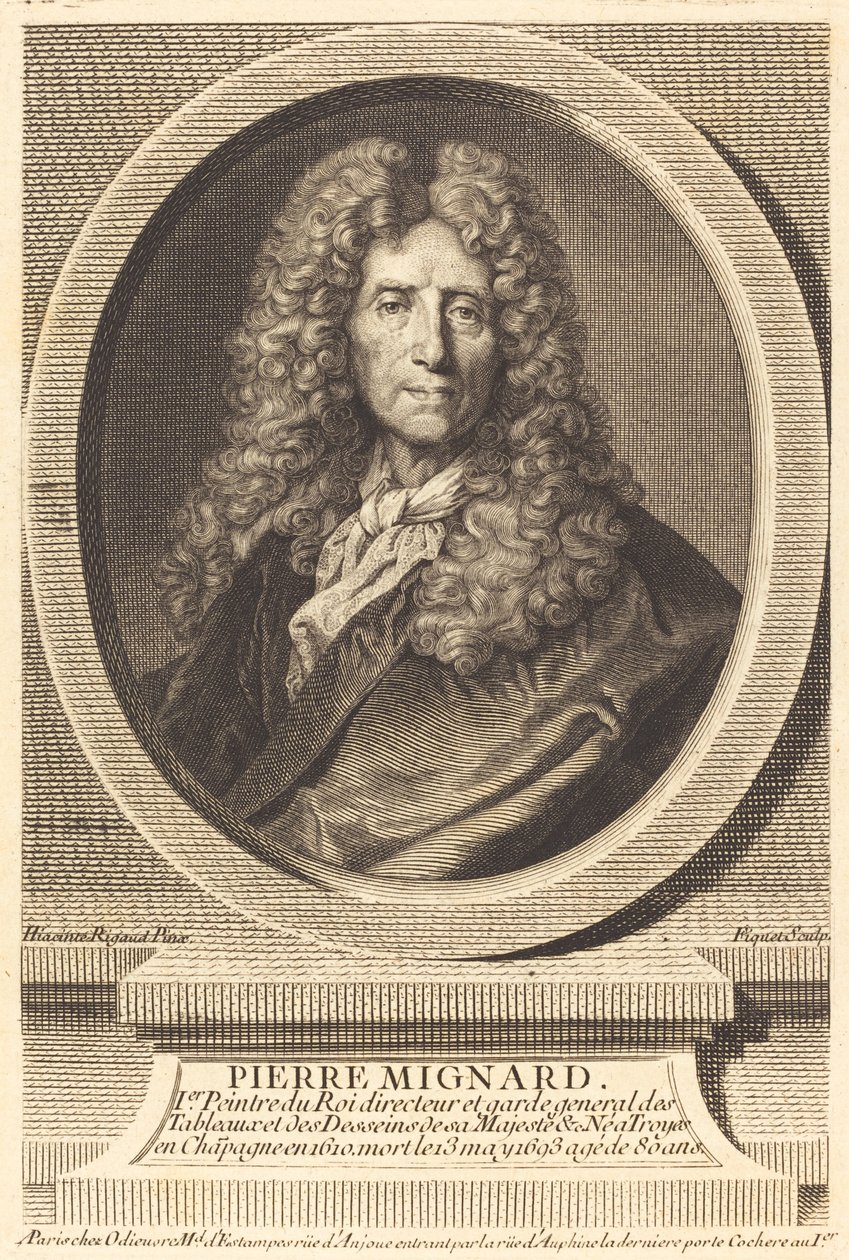 بيير مينارد بواسطة Etienne Ficquet بعد Hyacinthe Rigaud