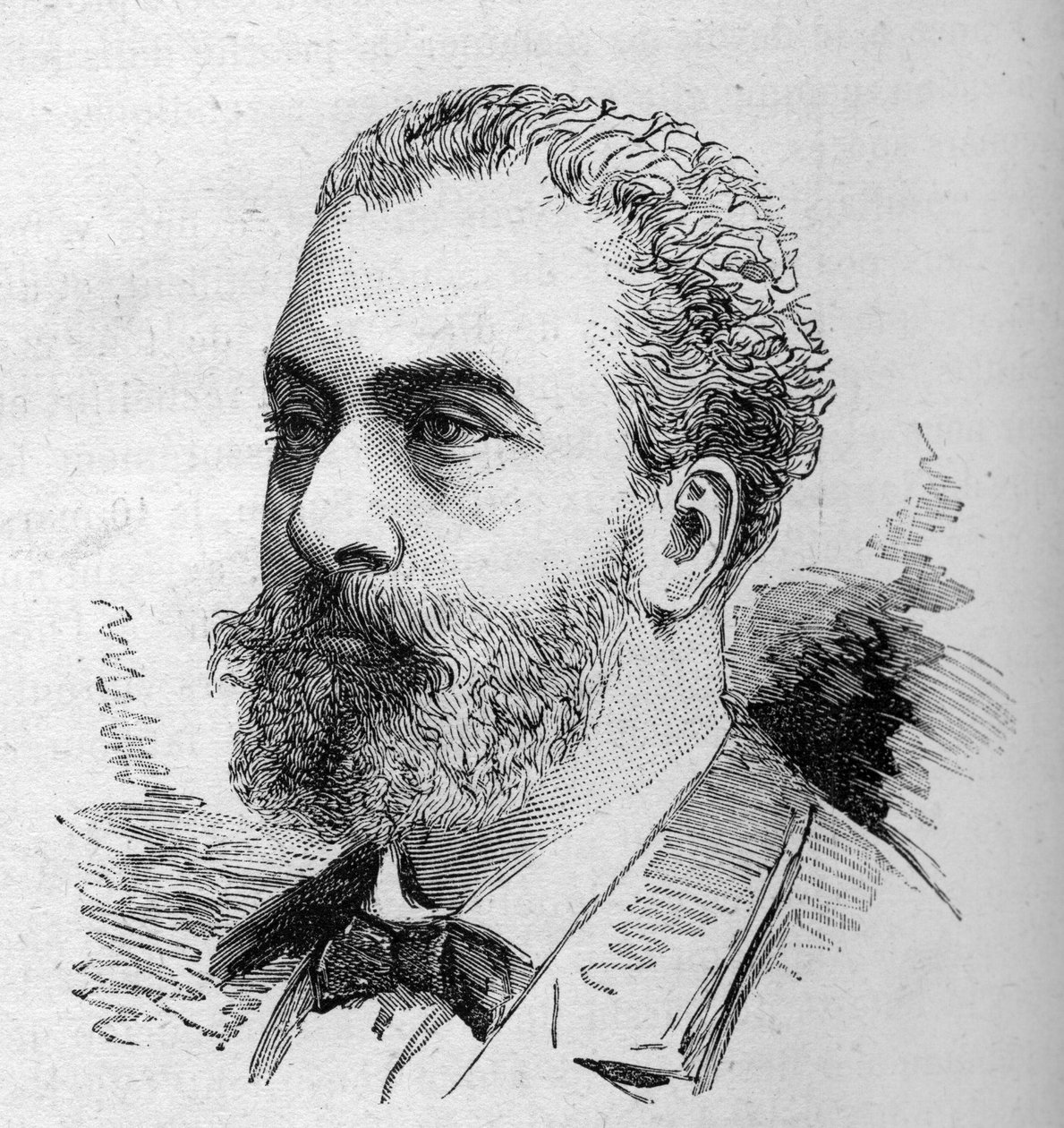 صورة لديفيد راينال (1840-1903) ، سياسي فرنسي. نقش بوكور في "" Le Monde Illustré "" رقم 1287 بتاريخ 26 نوفمبر بواسطة إتيان غابرييل بوكورت