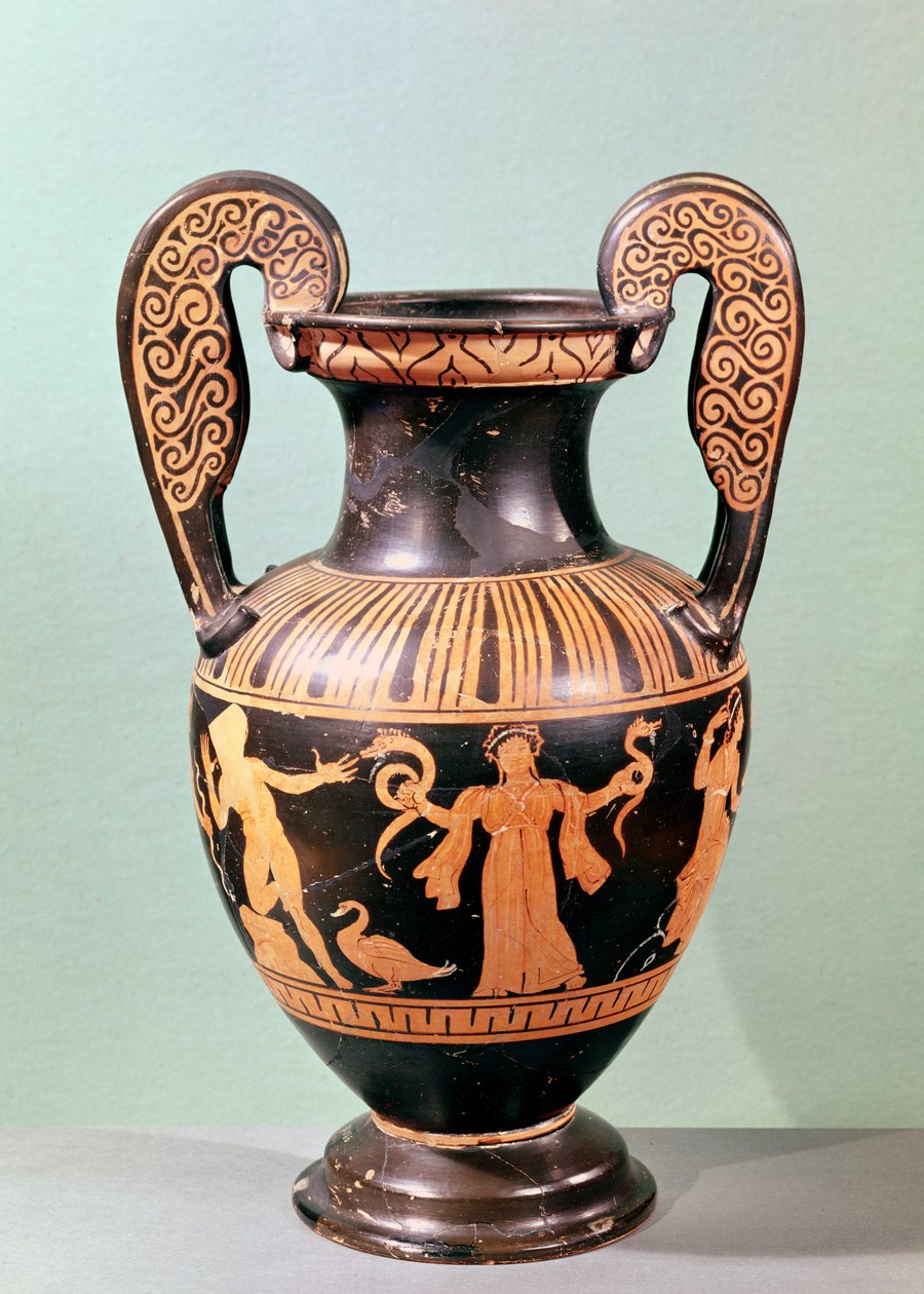 كريتر ذو الشكل الأحمر يصور Orestes and the Furies ، أواخر القرن الرابع قبل الميلاد (الفخار) بواسطة إتروسكان