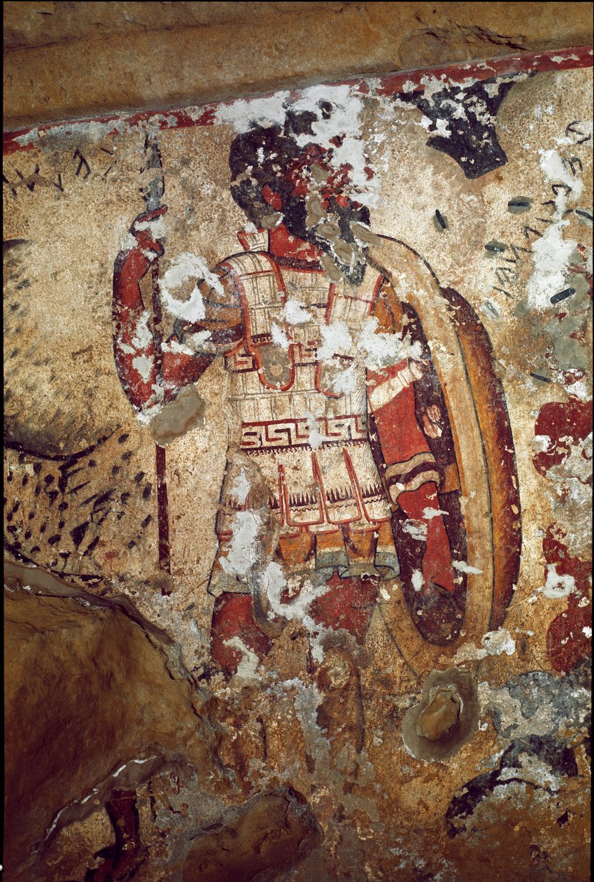 A warrior (Fresco, 4th BC) بواسطة إتروسكان