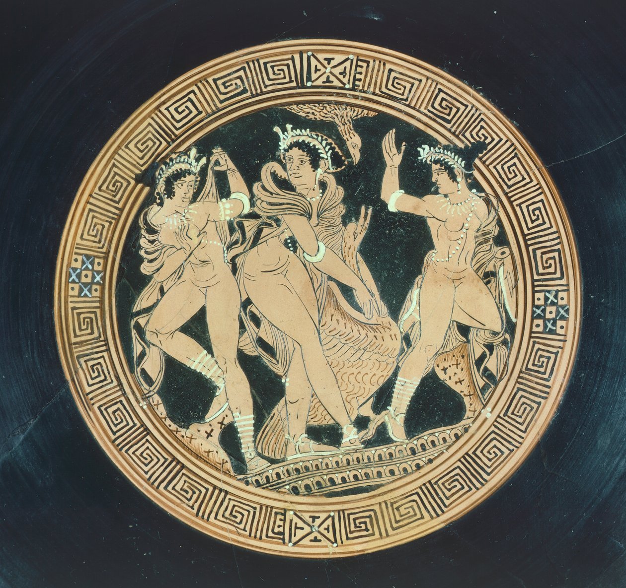 Kylix ، التفاصيل. فخار أحمر الشكل. الحضارة الأترورية ، القرن الخامس والرابع قبل الميلاد. بواسطة إتروسكان