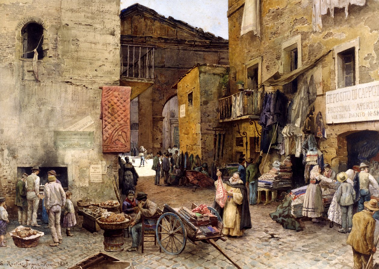 الطريق بجوار Porticus Octaviae ، 1888 بواسطة إيتوري روزلر فرانز