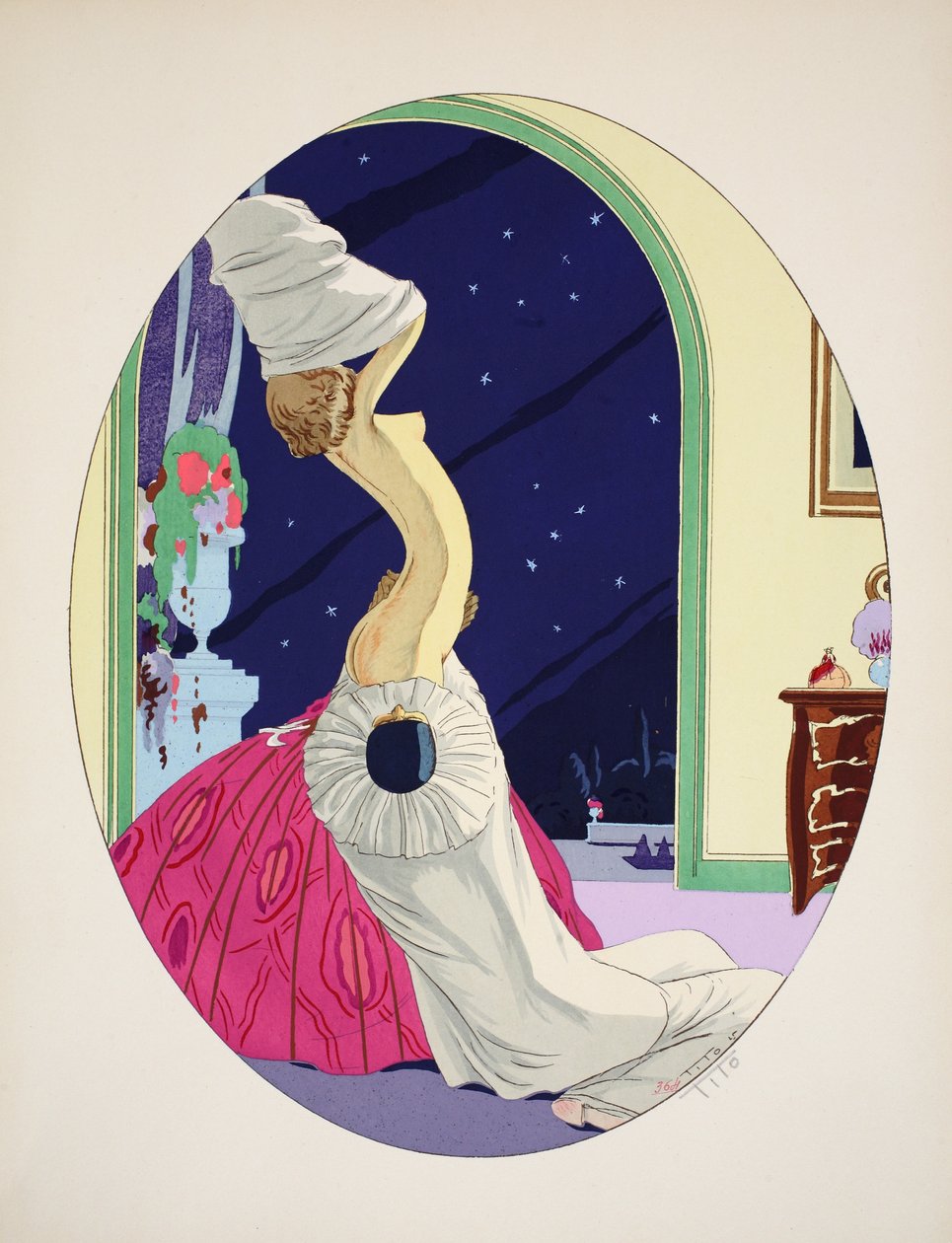 Les Cinq Sens - السمع والبصر والشم واللمس والتذوق ، الحانة. باريس ، 1925 (استنسل) بواسطة إيتوري تيتو