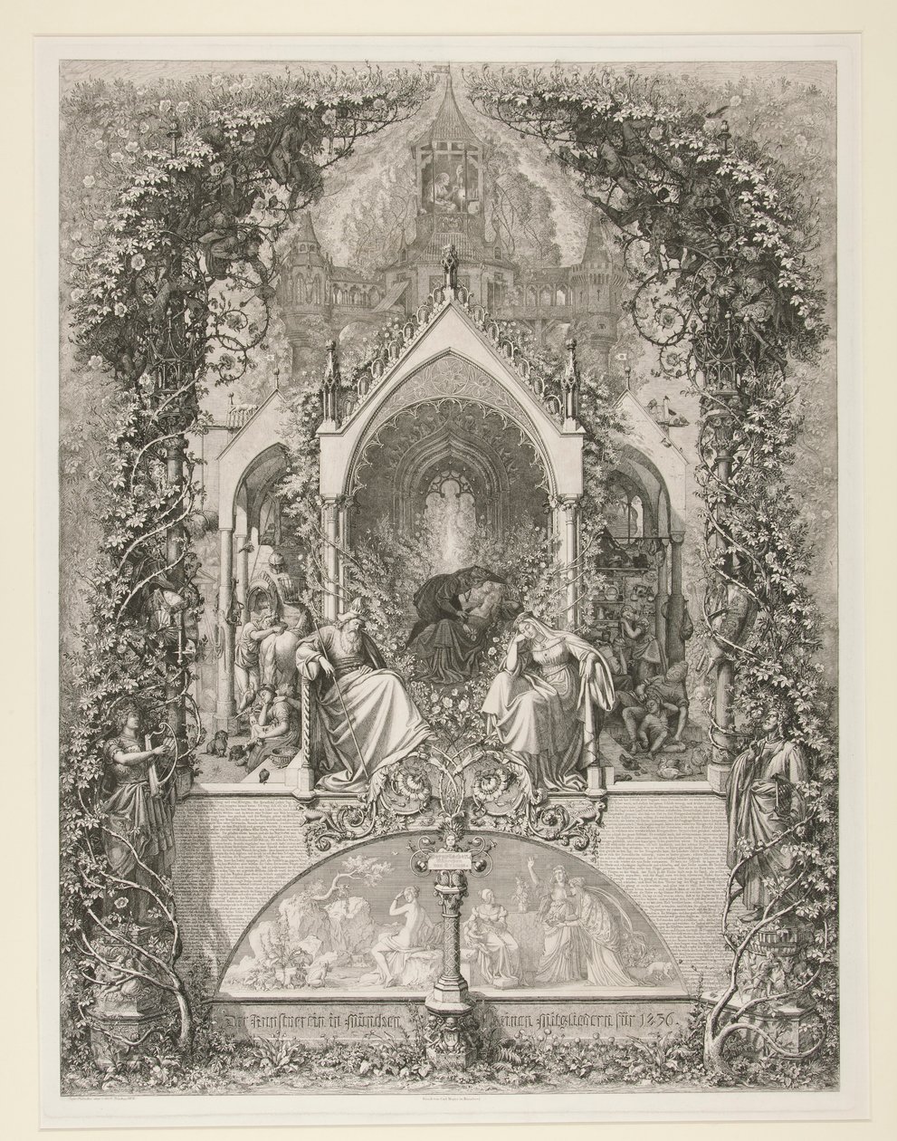 دورنروز. Maehrchen von Grimm. (الجميلة النائمة. حكاية جريم) بواسطة يوجين نابليون Neureuther