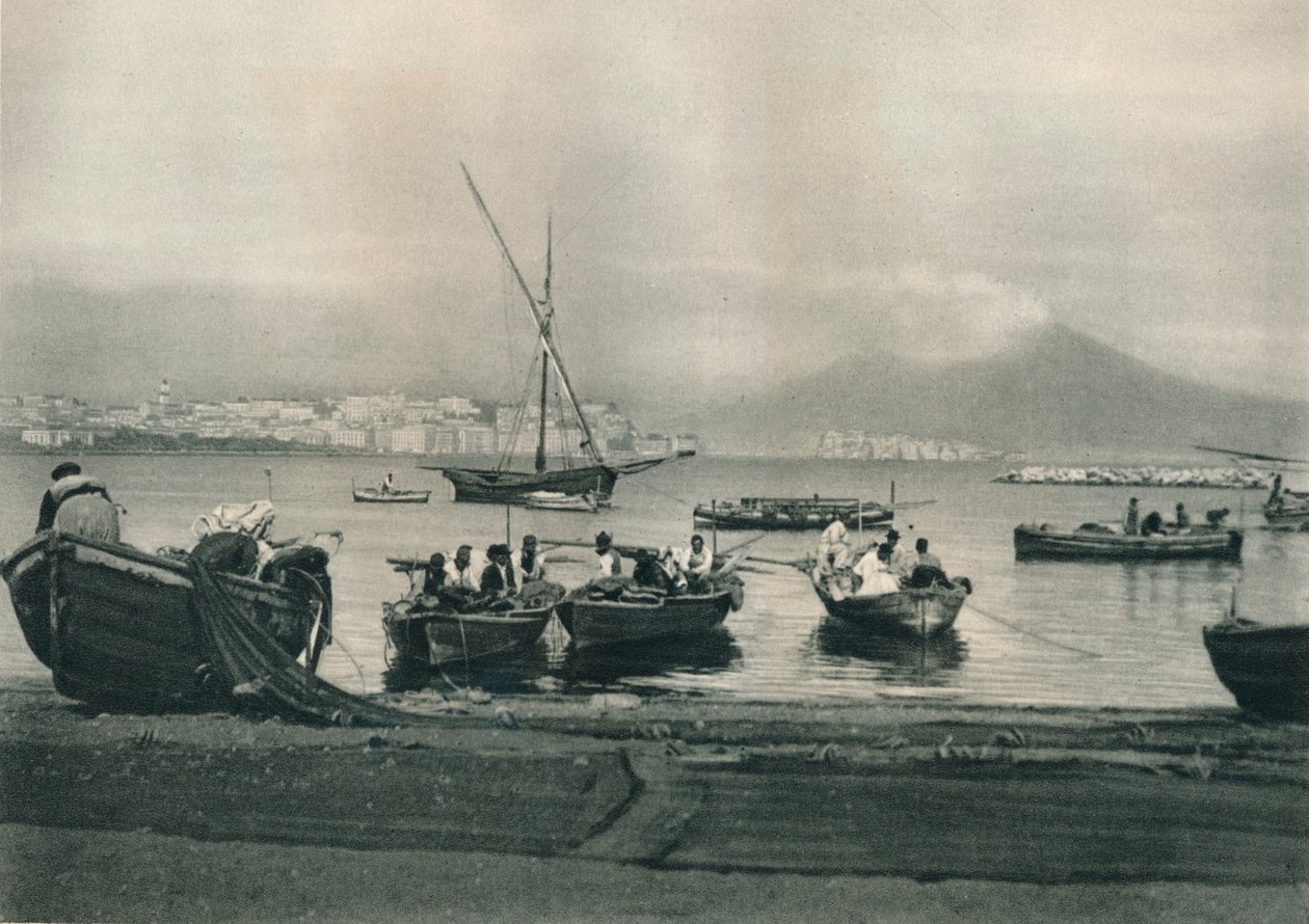 صيادون في البحر ، نابولي ، إيطاليا ، 1927 بواسطة يوجين بوبيل