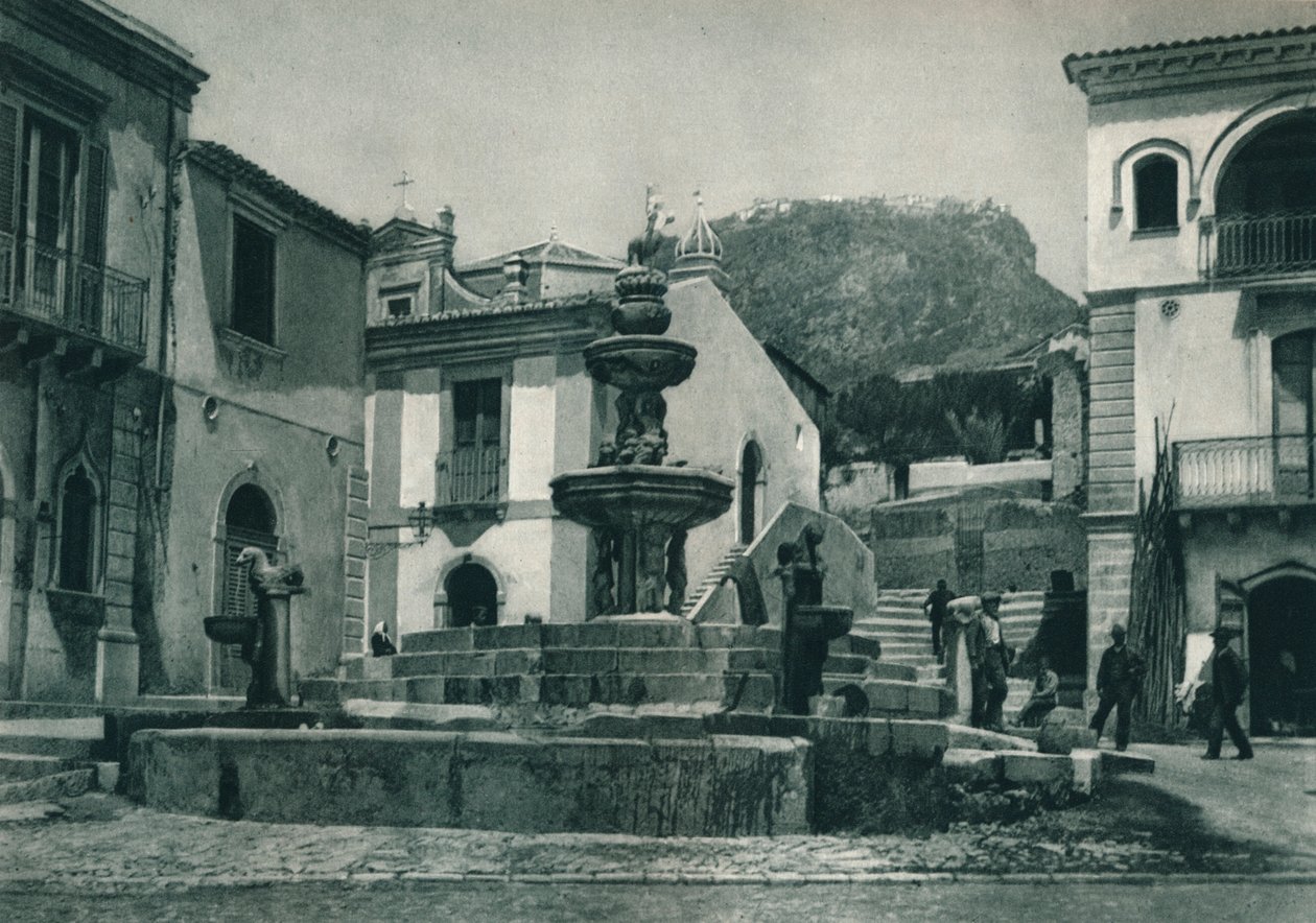 نافورة عامة ، تاورمينا ، صقلية ، إيطاليا ، 1927 بواسطة يوجين بوبيل