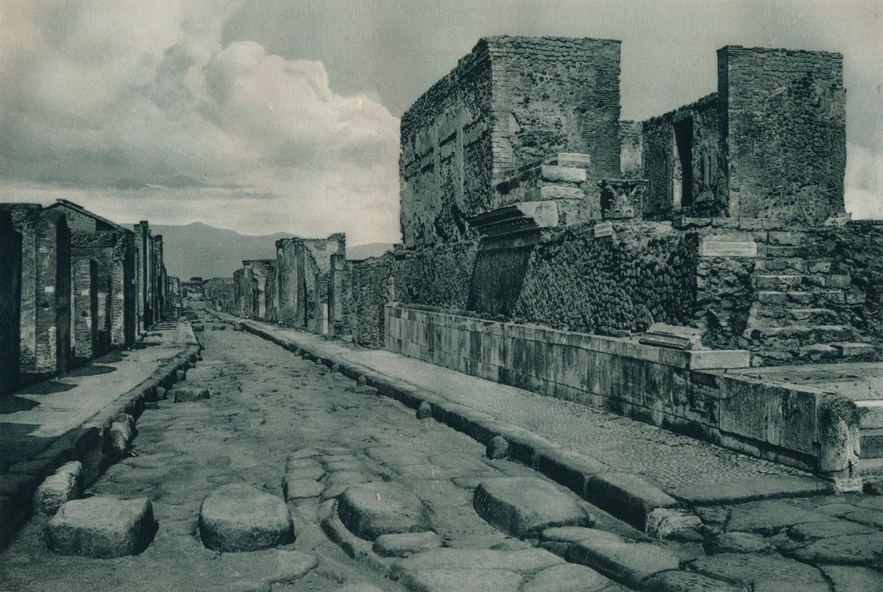 الشارع بين الأنقاض ، بومبي ، إيطاليا ، 1927 بواسطة يوجين بوبيل