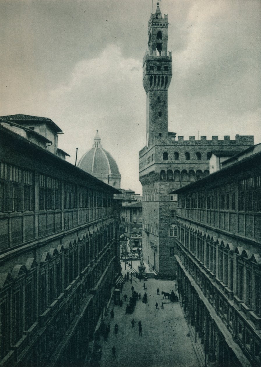 Palazzo Vecchio من معرض أوفيزي ، فلورنسا ، إيطاليا ، 1927 بواسطة يوجين بوبيل